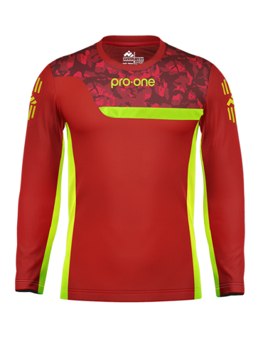 Camiseta Arquero M/Larga Pro-One Stream Rojo