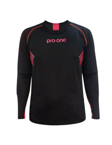 Camiseta de Arquero Pro-One Tempo Negro/Rosado (Niños)