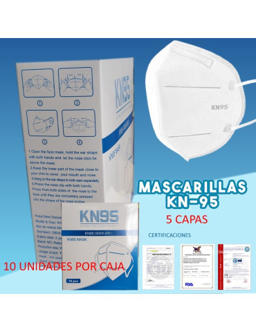 Caja de Mascarillas KN95 - 10 Unidades