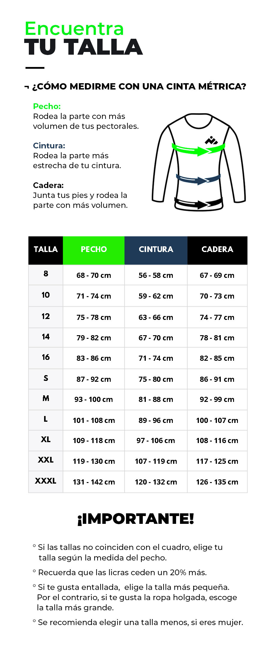 Gu a De Tallas De Camisetas Amplificadas Gu a De Tallas De Camisetas Amplificadas